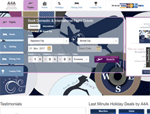 Tablet Screenshot of a4atravel.com